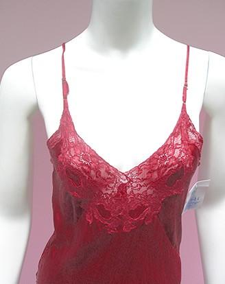 60’S RED SILK SLIP